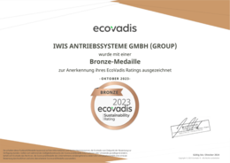 EcoVadis Zertifikat