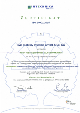 ISO 14001 | Zertifikat