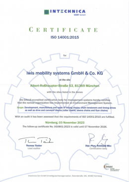 ISO 14001 | Certificate