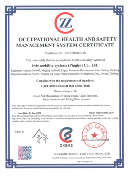 ISO 45001:2018 Zertifikat