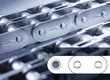 JWIS MEGAlife maintenance-free roller chain double ISO606 BS straight side plates iwis